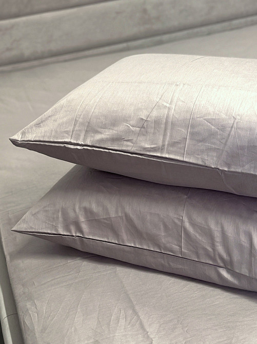 Ecotton Простирадло на резинці Ecotton 120х200 см із сатину (арт. 15-4503 Chateau Grey) молочно Коломия - фото 2