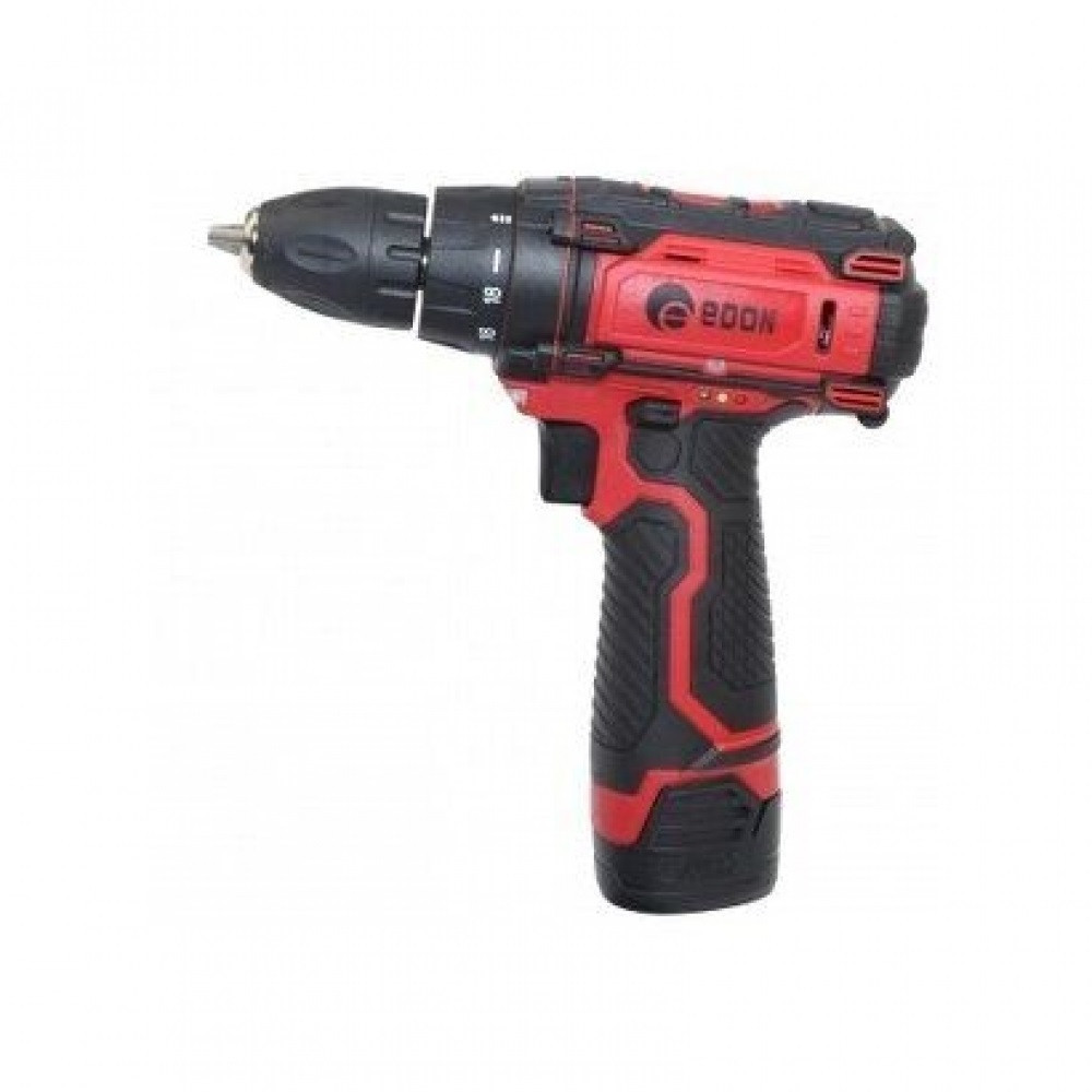 Акумуляторний шуруповерт Edon AD-12CA, 12 В, 2 А/год, 1350 об/хв, 23 Нм, 2 швидкості, 2 акумулятора, кейс Київ - фото 2