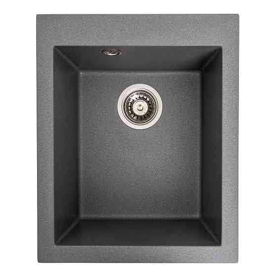 Гранітна мийка для кухні VALESO SOKIL 4150 матова Сірий мусон Коломия