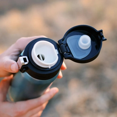 Термокружка Tribe Motion 0,45 л aqua (T-DD-0015-aqua) Вінниця - фото 8