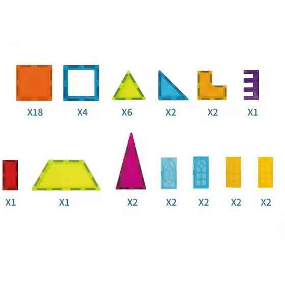 Конструктор магнітний дитячий на 45 деталей CJ-4077287 Київ