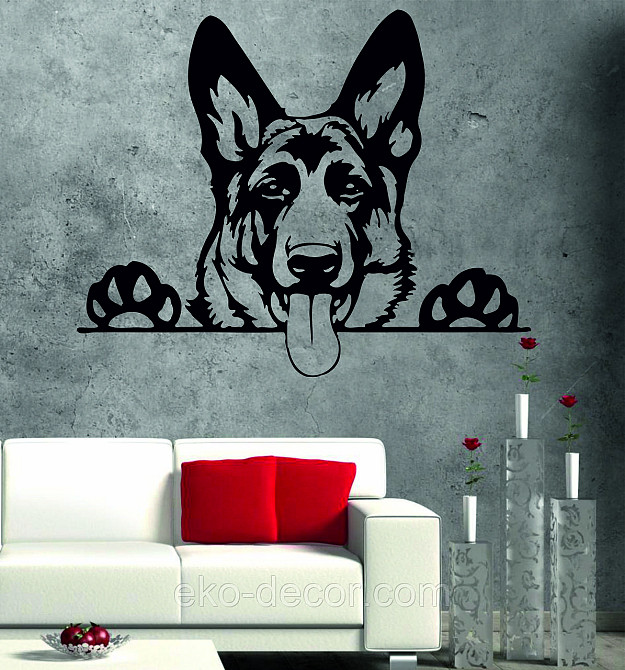 Декоративне настінне Панно «Вівчарка», Декор на стіну 90*72 см, Чорний Київ - фото 10