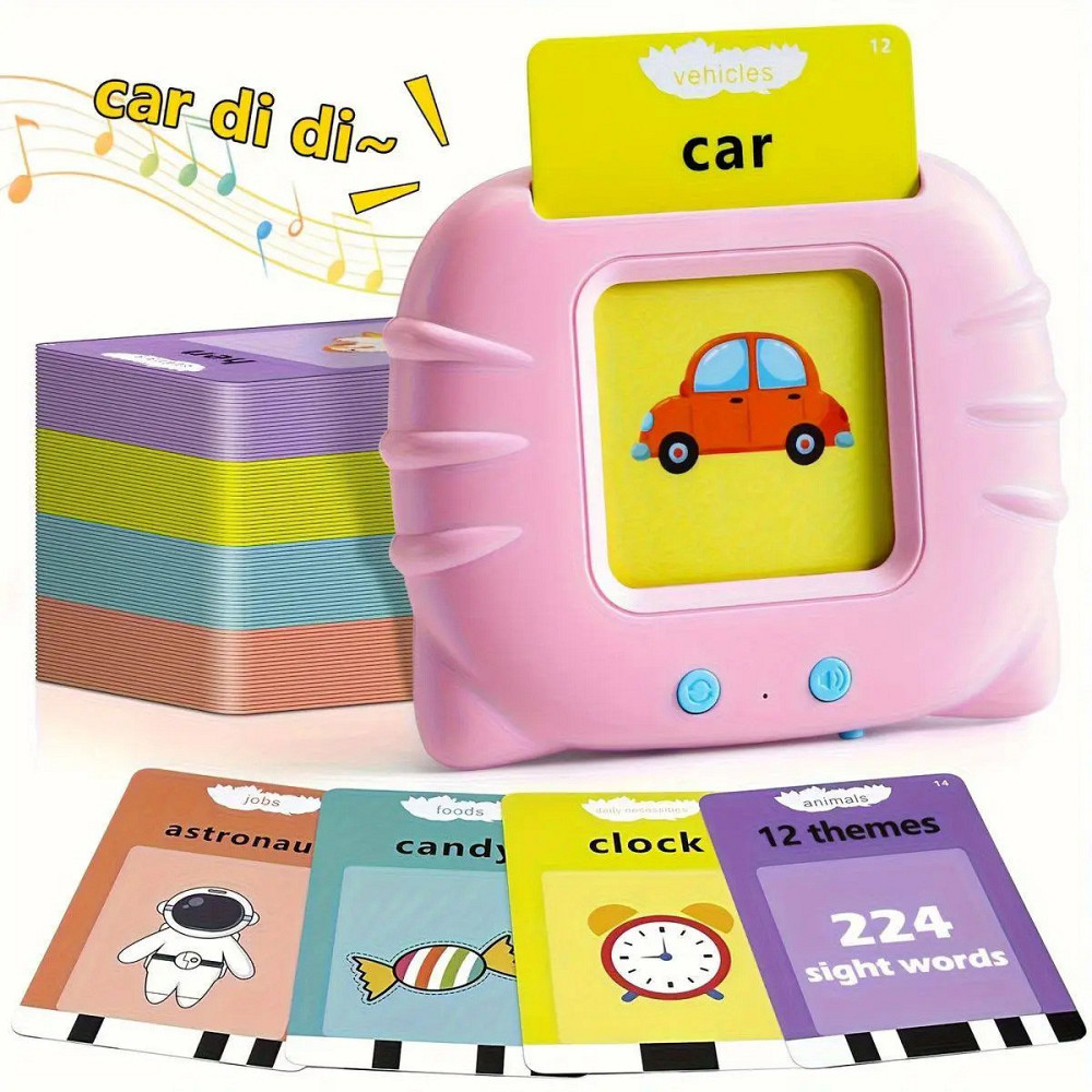 Детский интерактивный планшет для изучения английского языка, 112 карточек, Розовый / Говорящие карточки Киев - изображение 1