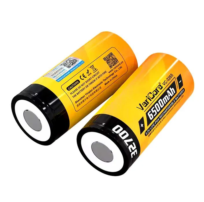 Акумулятор 32700 VariCore LIFE-PO4 6500 mAh 3.2 V (VC-3265) N 55A Жовтий Вінниця - фото 5