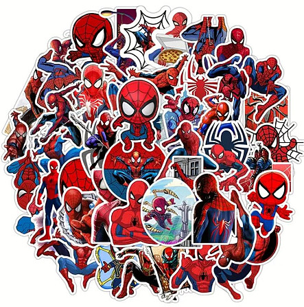 Набір наклейок (стікерів) Marvel Spiderman (50 шт.), стікерпак Марвел. Спайдермен Київ - фото 1