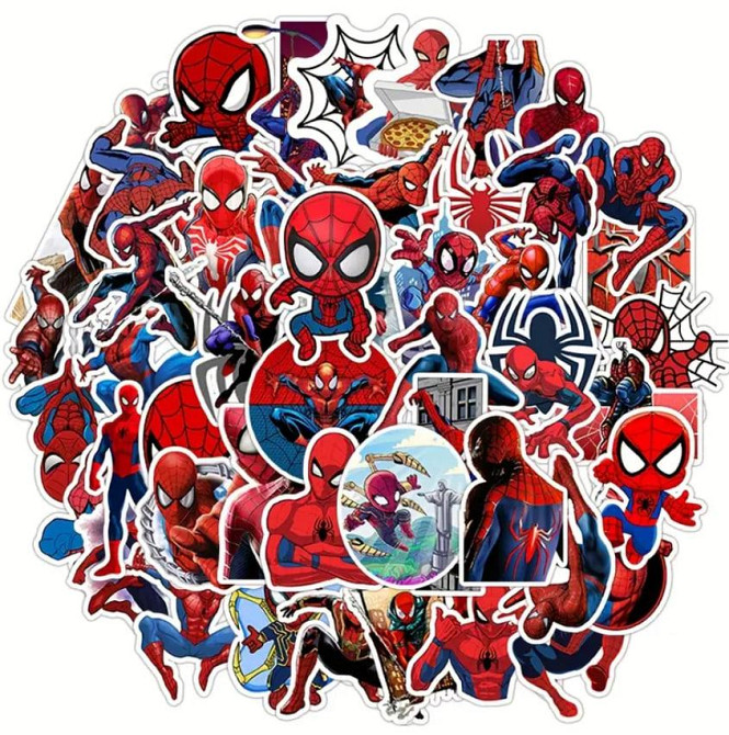 Набір наклейок (стікерів) Marvel Spiderman (50 шт.), стікерпак Марвел. Спайдермен Київ - фото 1