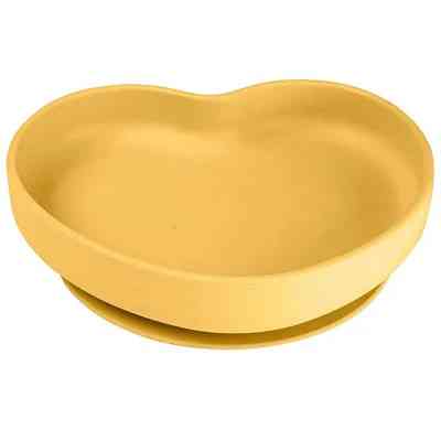 Тарілка дитяча Canpol babies силіконова Серце - жовта (80/309_yel) Вінниця