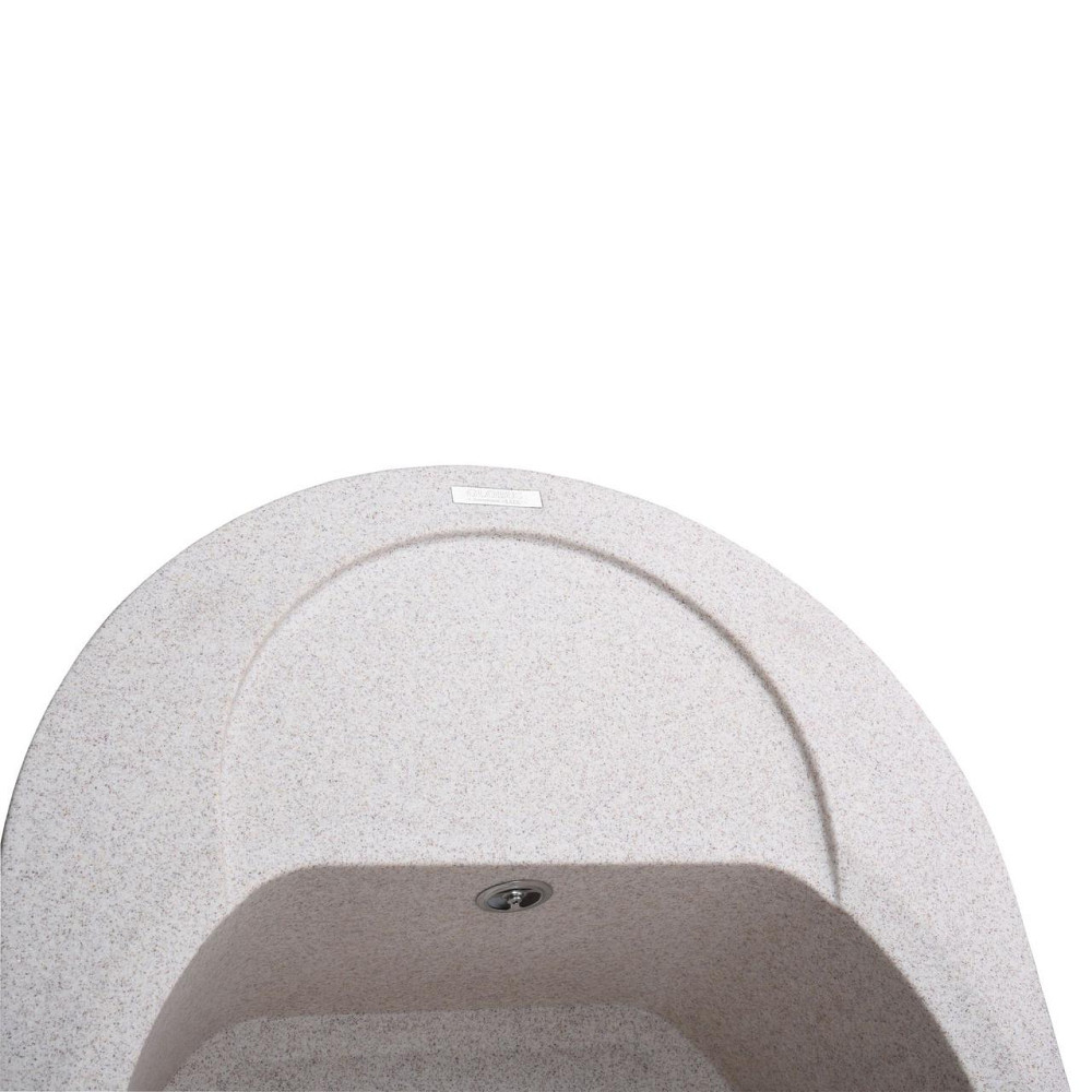 Гранитная мойка Globus Lux MORAINE миндаль 600х470мм-А0008 (000002986) Киев - изображение 5