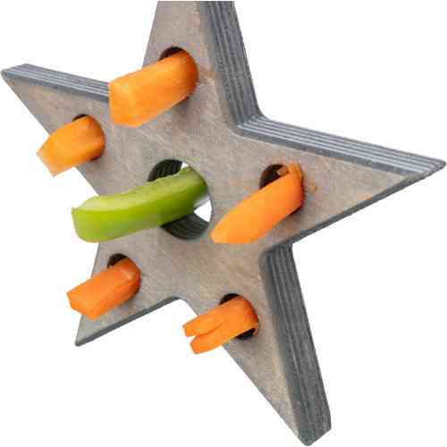Игрушка Trixie для грызунов Звезда для лакомства серая 14х17 см Киев