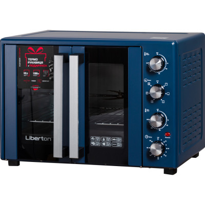 Электропечь Liberton LEO-600 Dark Blue Винница - изображение 8