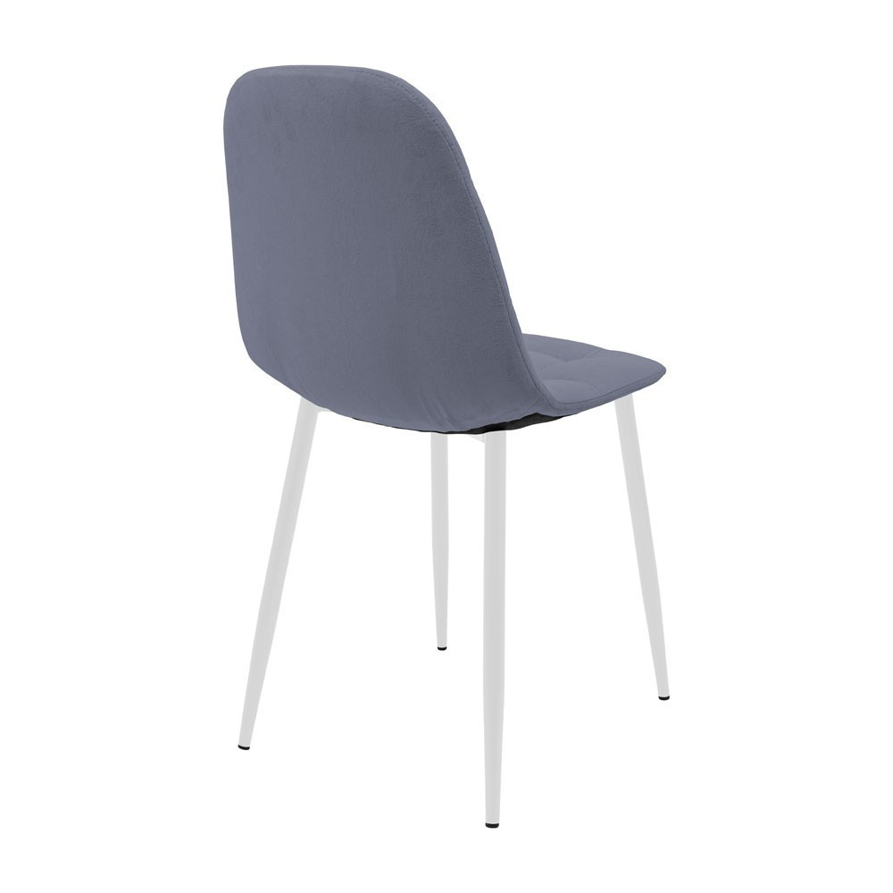 Стілець крісло м'який SplitDesign U Simple 27 білі ніжки Сірий Київ - фото 3