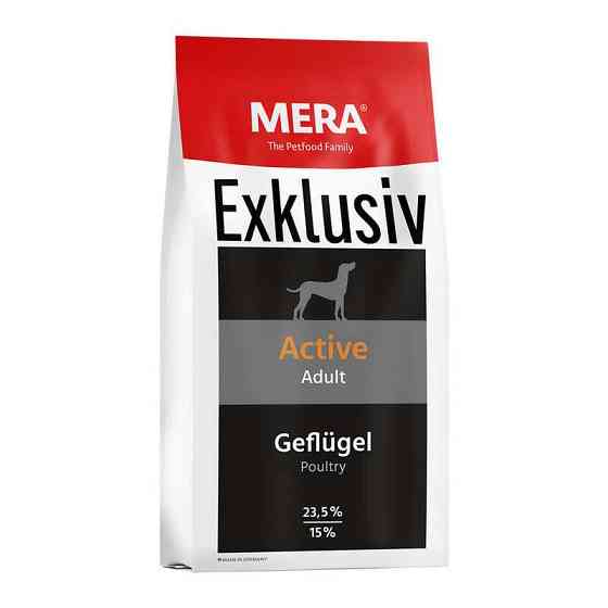 Mera Dog Exklusiv Active (Мера Ексклюзив Актив) сухий корм із птицею для собак спортивних і активних 15 кг Запоріжжя