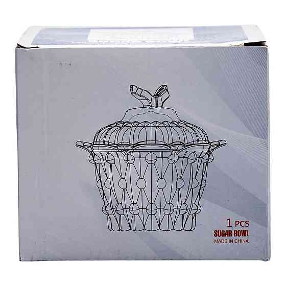 Цукерниця скляна Ø9 см цукерниця кругла з кришкою прозора HP-4-114 Київ