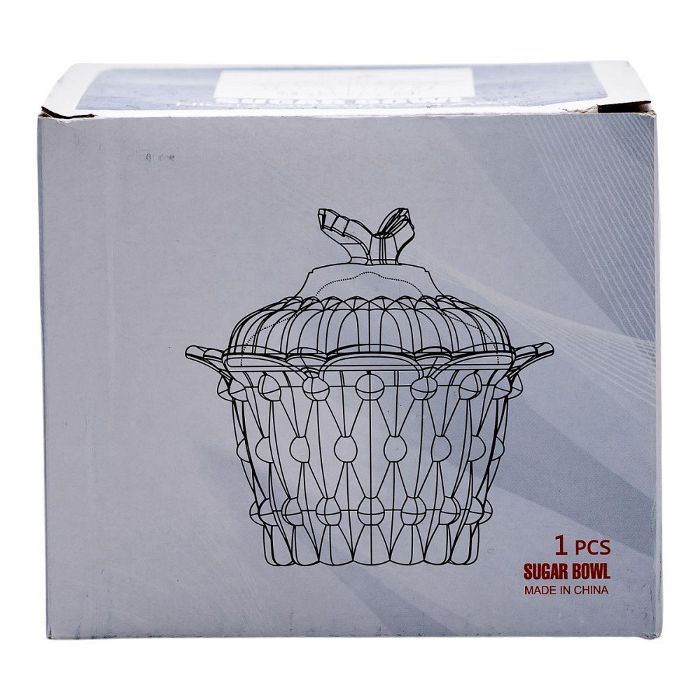 Конфетница стеклянная Ø9 см конфетница круглая с крышкой прозрачная HP-4-114 Киев - изображение 4