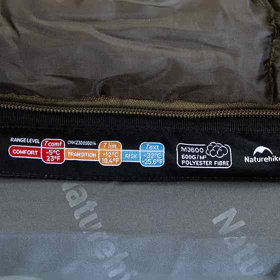 Спальник с капюшоном Naturehike CNK2300SD014 MJ600 Сич, зеленый Киев