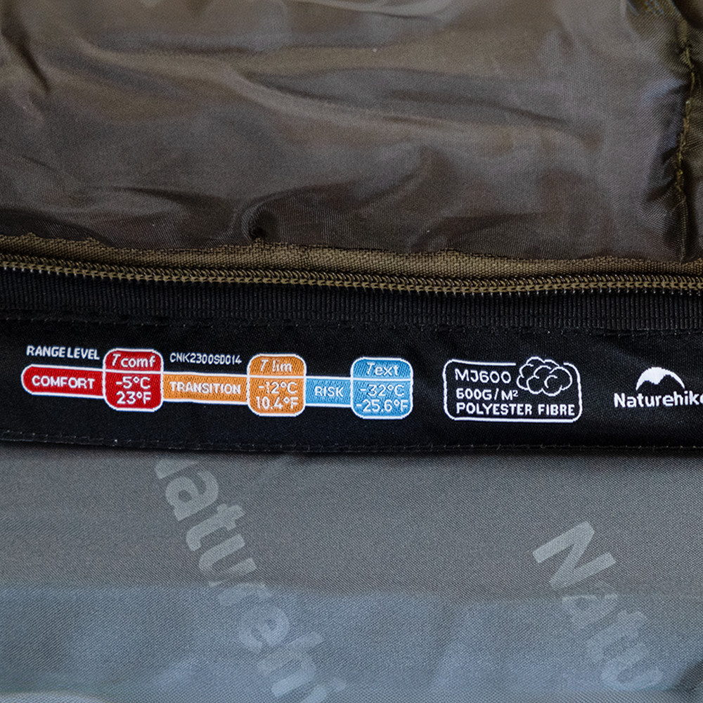 Спальник с капюшоном Naturehike CNK2300SD014 MJ600 Сич, зеленый Киев - изображение 5