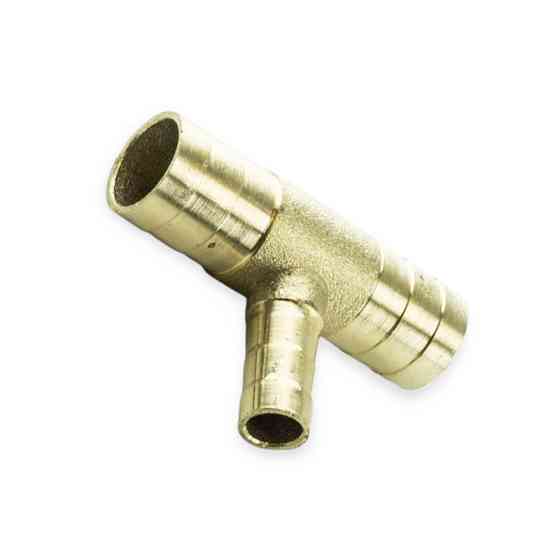 Штуцер-перехідник 16х10х16 латунь (трійник) Мукачево