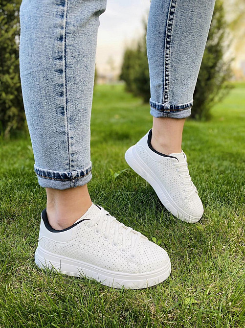 Fashion Кеди жіночі FASHION 136-320 білі (весна-осінь, еко-шкіра) (4416) 36-41 Коломыя - изображение 6