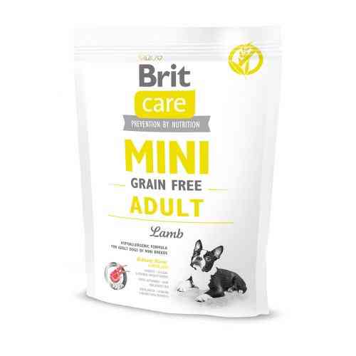Корм сухой Brit Care Grain Free Mini Adult Lamb для взрослых миниатюрных пород с ягненком 400 г Киев