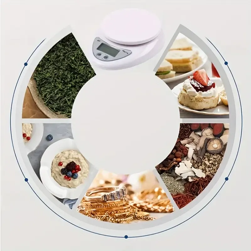 Электронные кухонные весы Matarix MX-407 с чашей 600 мл, ЖК-дисплей, точность 1 г, до 5 кг Киев - изображение 4