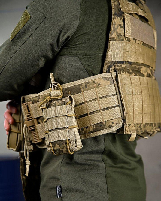 Якісна плитоноска 4 скидання з напашником Attack піксель ПП7564 Одеса - фото 6