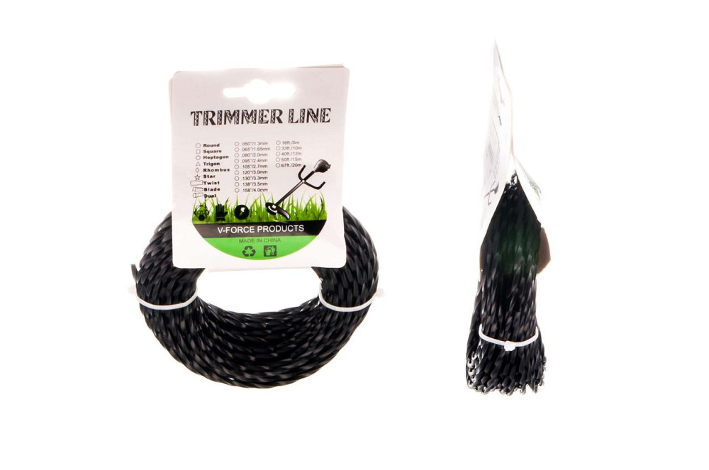 Леска мотокосы Ø3, см, 15 метров (косичка, черная) Мукачево - изображение 1