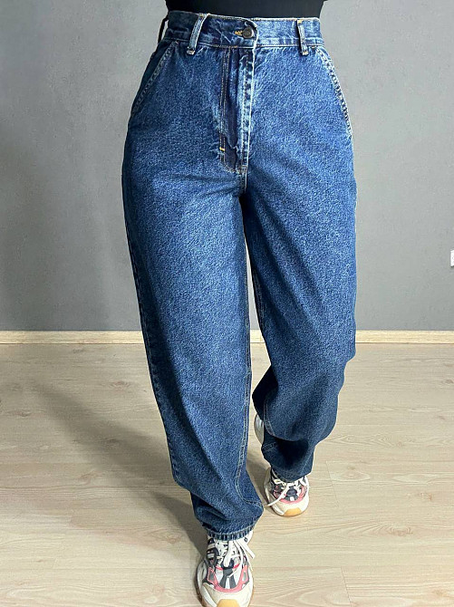 Джинси жіночі Its Basic 2952-1 банани скейтери косі кишені сині, синій, 36, 36, 76 см, 108 см Київ - фото 4