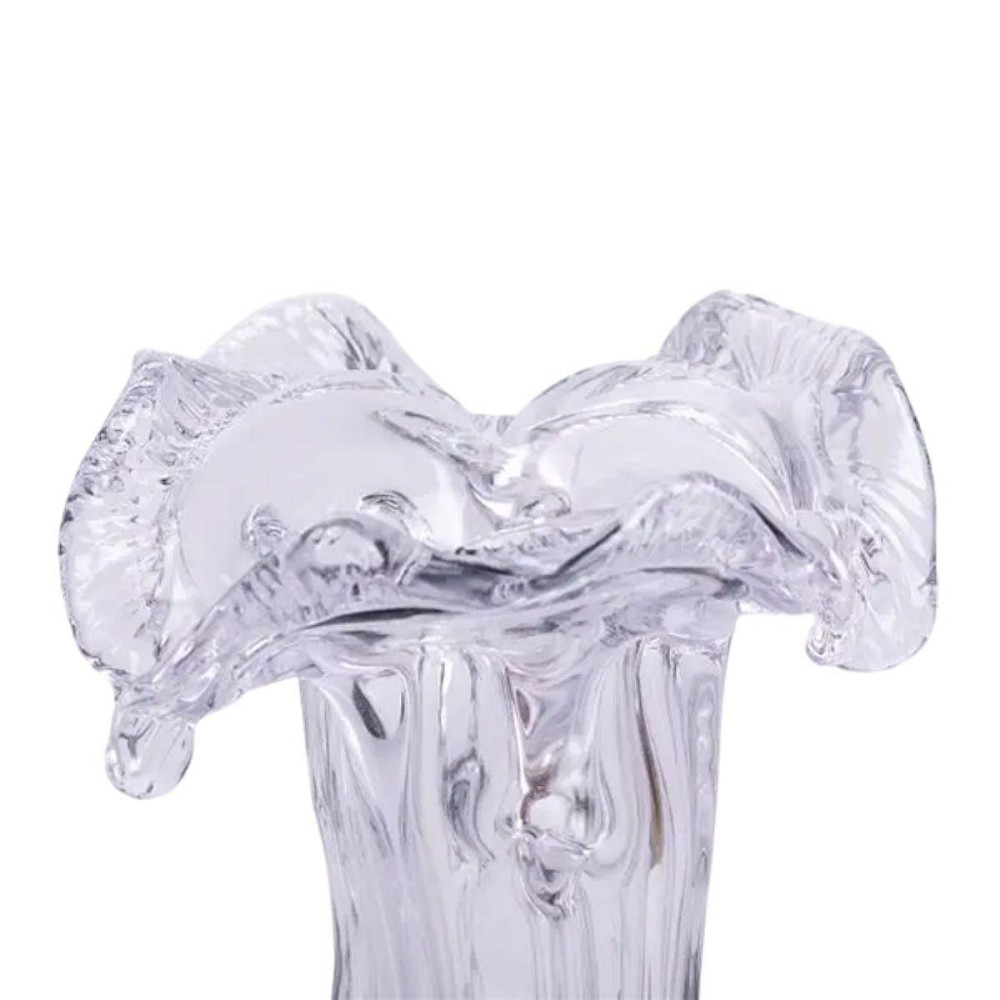 Декоративная стеклянная ваза для цветов 15.5 см фигурная ваза 100 мл Зеленая HP-9-3 Киев - изображение 3