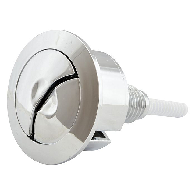 Кнопка подвійна у стійку унітаза СС-02 хром Харків - фото 1