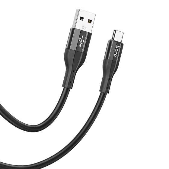 Кабель Hoco X72 Creator silicone charging data cable for Type-C Black Одеса