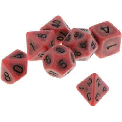 Набор кубиков для настольных игр Games 7 Days Ancient 7 Dice Set - Coral (g7danc02) Винница