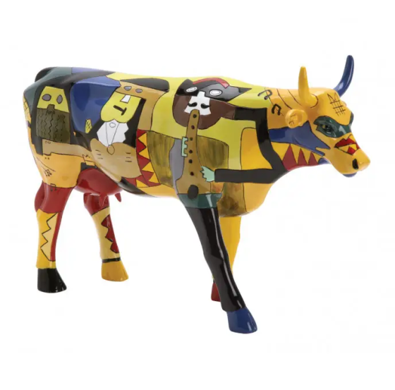 Статуетка корова Cow Parade Picowso's Moosicians 30 х 9 х 20 см (Size L) Полістоун Вінниця