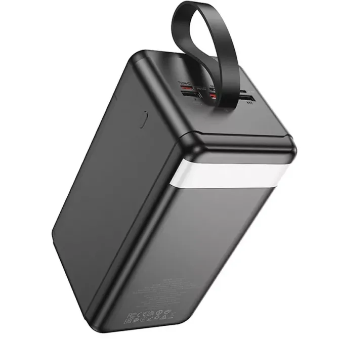 Павербанк швидке заряджання Hoco J123D Element 90000 mAh 22.5W PD/QC Black Одесса - изображение 6