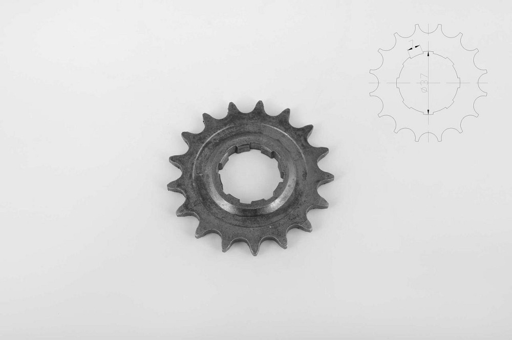 Зірка трансмісії (передня) ІЖ 520-17T Мукачево - фото 1