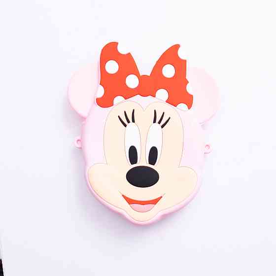 Дитяча силіконова сумка Мінні Маус 15×13×3 (см) через плече  Рожевий HP-55-9P Київ