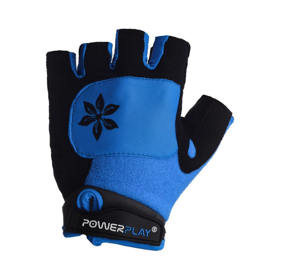 Велорукавички жіночі PowerPlay 5284 D Блакитні XS Луцьк - фото 6