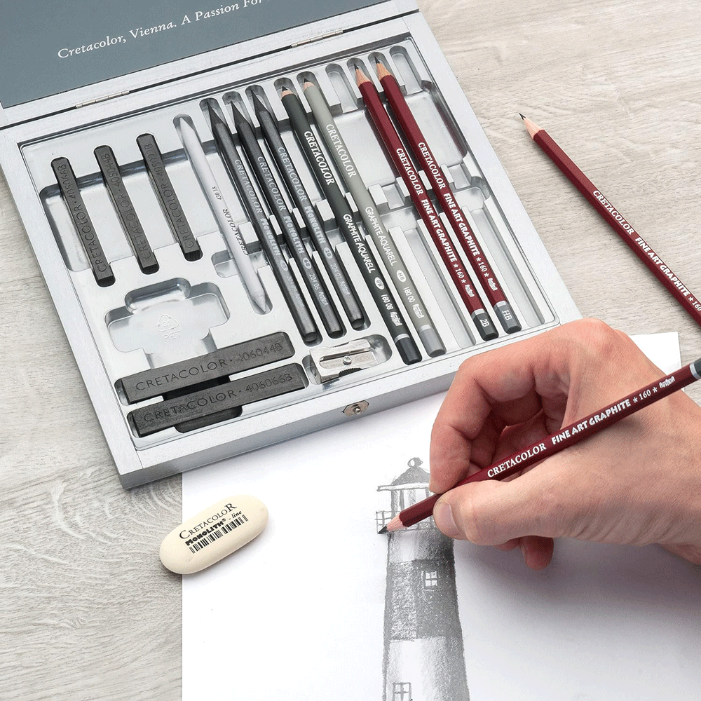 Набор для графики Silver Box 17шт Cretacolor Киев - изображение 7
