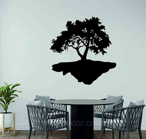 Декоративное настенное Панно «Дерево», Декор на стену 70*67 см, Черный Киев