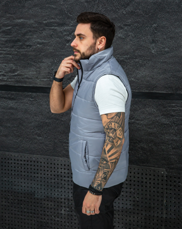 Жилетка чоловіча Сірий L Харків