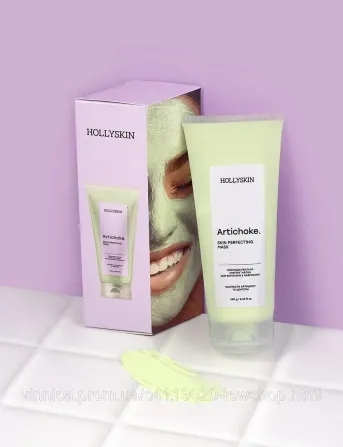 Охолоджувальна ліфтинг маска для боротьби з набряками HOLLYSKIN Artichoke Skin Perfecting Mask 250мл Чернівці - фото 2