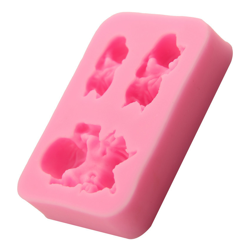 Молд силиконовый Младенец 56 на 80 мм розовый Киев - изображение 3