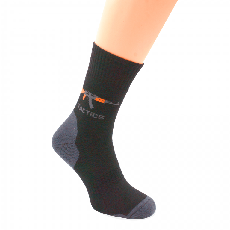 Носки зимние махровые трекинговые высокие TACTICS Черный 41-43 Сумы - изображение 1