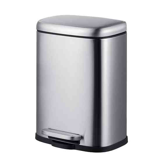 Відро для сміття з плавним закриттям прямокутне Mixxus Premium Style-TC0305 SS Color 5л колір нержа ( 27023 ) Харків