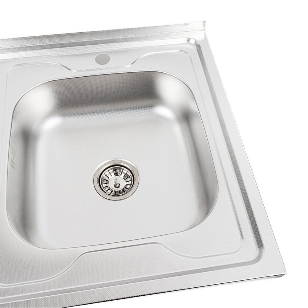 Кухонна мийка з нержавіючої сталі Valeso 8060 R ДЕКОР (0,7/160 мм) Коломыя - изображение 5