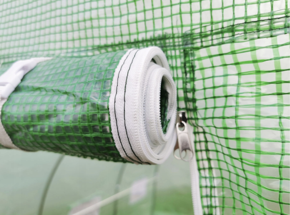 Садова теплиця 6 м² (3 × 2 × 2 м) з вікнами, армована плівка UV-4, Зелена (Польща) Київ - фото 16