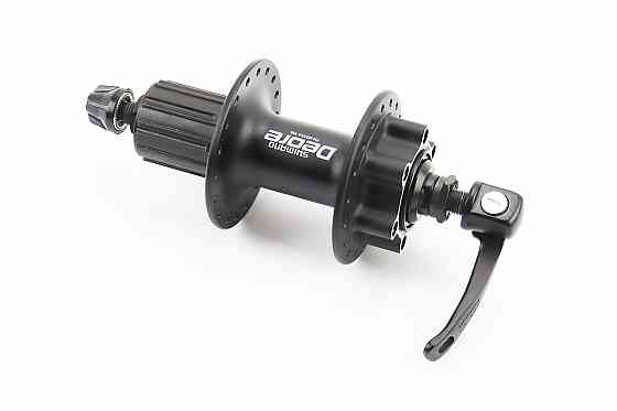 Втулка задня MTB алюмінієва 14Gx36H під касету 8-10зв, Disk-brake, кріпл. ексцентрик, чорна DEORE FH-M525A Київ