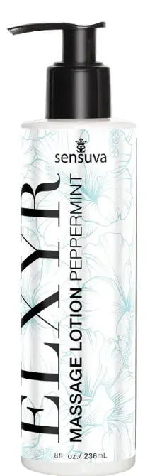 Лосьон для массажа ног и ступней Sensuva ELXYR Massage Lotion Peppermint (236 мл) Львов - изображение 1