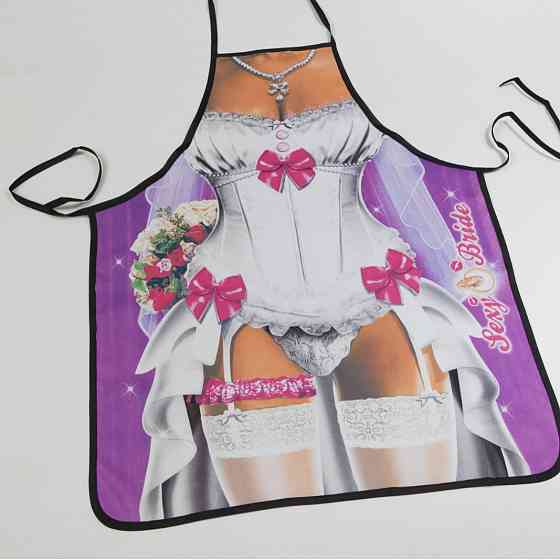 Фартух з приколом для дівчат в корсеті 75 на 60 см різнобарвний Київ