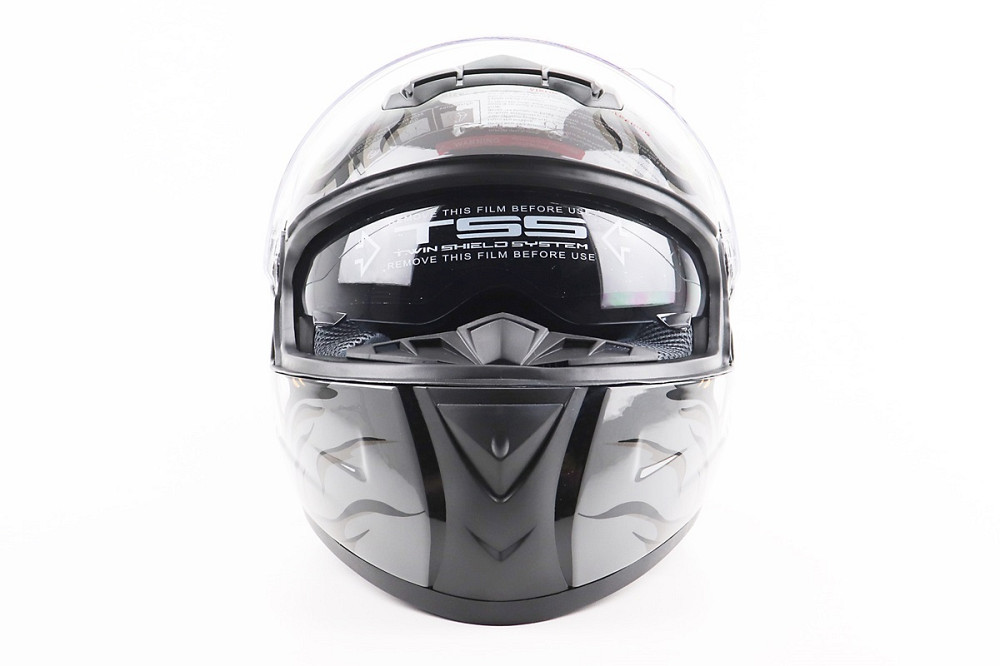 Шолом інтеграл, закритий+окуляри BLD-М61 S (55-56см), ЧОРНО-СІРИЙ "Buffalo" Київ - фото 5