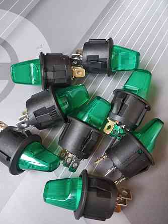 Перемикач KCD1-101N-7, ON-OFF, (4pin) 12V, кзеленый Полтава